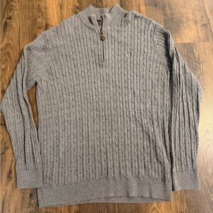 Southern Point Co Sweater Men’s XL Gray 1/4 Zip Pullover Hayward Zip